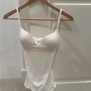Vera Wang White Spaghetti Strap Camisole Shapewear